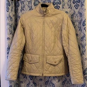 Barbour Lightweight Quilted Tan Jacket